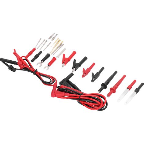 Kit de test multimètre voiture avec pinces perforantes et connecteurs banane 4mm, modèle JT8040 (1/5)
