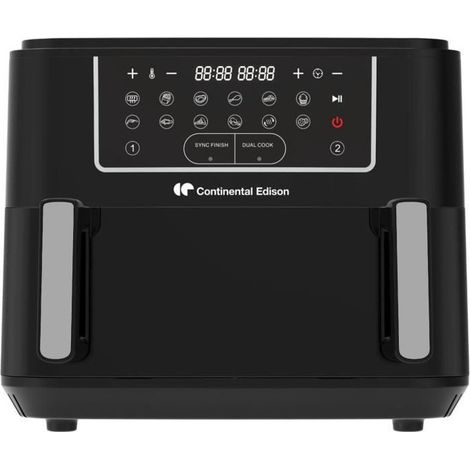 Friteuse a air sans huile - CONTINENTAL EDISON - CEFR2400TB - 2600 W - 10,5 L - Noir (1/5)