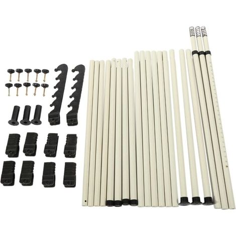 Ulisem 4-poliger, verstellbarer, robuster Kleiderbügel für Zuhause, einzelner Kleiderständer für Schrank, Kleiderschrank, Schlafzimmer (1/4)