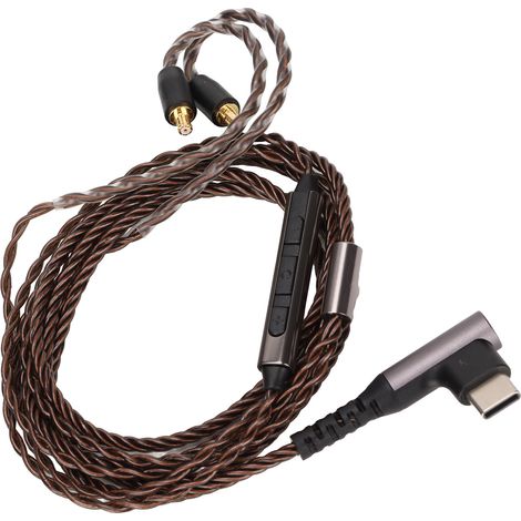 Câble de mise à niveau pour écouteurs avec connecteur OFC TYPE C A2DC. Remplace le câble de casque avec micro pour ATH E50 E70 LS300 CKS1100 (1/5)