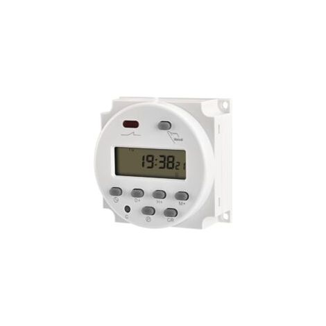 Interruptor/relé digital programable con pantalla LCD CN101A DC 12V 16 Amp SPST - Crezuo