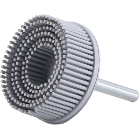 Disque brosse 50 mm caoutchouc à émeri brosse abrasive pour ébavurage, dérouillage, polissage et meulage blanc (1/5)