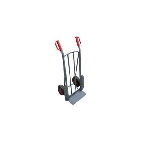 Alte 05715 Carrello Piano Fisso Pneumatico Curvo Telaio Acciaio Tubolare 25 mm Ruote 260x85 mm Portata 200 Kg