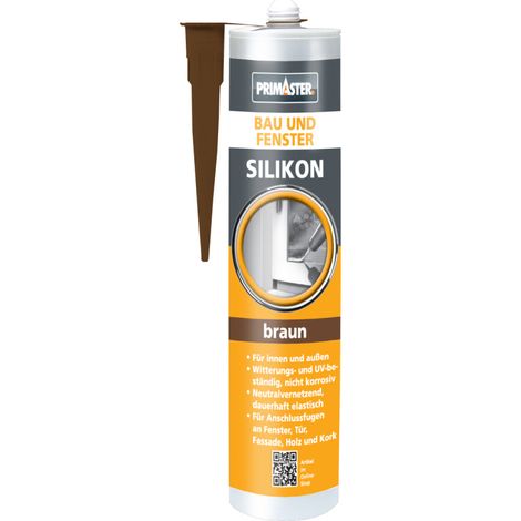 Primaster Bau und Fenster Silikon braun 310 ml Dichtmaterialien (1/2)