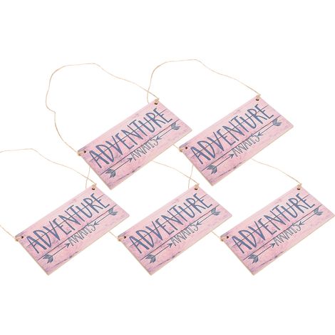 Lot de 5 lettres en bois pour enseigne murale ou de porte, décoration de Noël. (1/5)