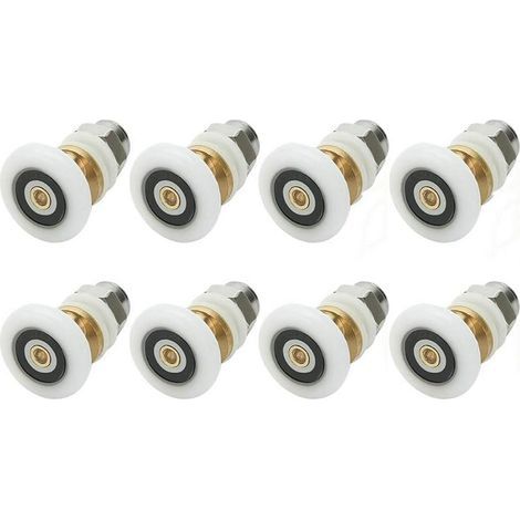 Lot de 8 rouleaux de rechange pour porte de douche 19 mm (1/5)