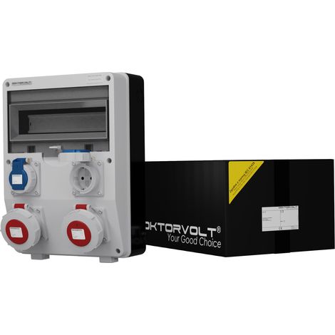 Stromverteiler TD IP65 2x16A 2x230V Doktorvolt® 2018 (1/2)