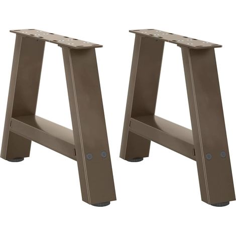 Couchtischbeine A-Form 2 Stk. 30x(30-31) cm Stahl