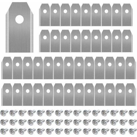 45 Titanmesser für alle Husqvarn/Automower/Yardforce/Gardena Mähroboter (3g-0,75 mm) mit 45 Schrauben, Ersatzmesser für die Modelle 105, 310, 315, 320, 420, 430x, r40i (1/5)