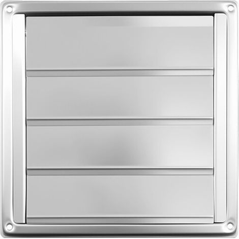 150 mm square stainless steel ventilation grille - Adjustable ventilation louvers - (1/5)