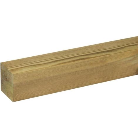 Confezione 6 pz profilo pino impregnato 4,5x4,5x150 cm – Legno di conifera resistente (1/2)