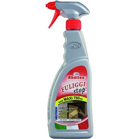Nettoyant pour vitres Rhutten Fuliggi Stop 750 ml nettoyant pour vitres de poeles et chemine'es