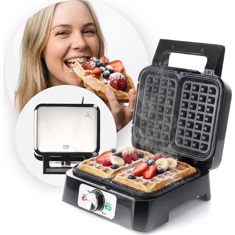 Máquina para hacer gofres promis para 2 gofres (1/4)