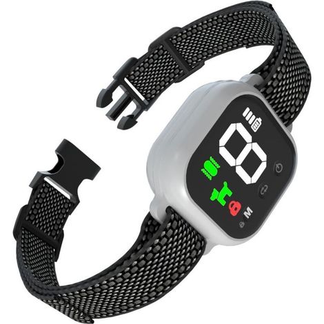 Collier anti aboiement automatique – 3 modes de dressage : son. vibration. choc statique – 8 niveaux de sensibilité – Étanche IP67 – Rechargeable (1/5)