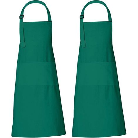 Tablier - Polyester Sergé - 88 x 69 cm - 3 Poches - Pour Cuisine Jardinage Atelier - Unitaire (1/4)