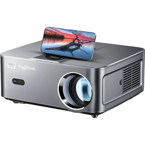 Mini projecteur, luminosité 23000 lumens, résolution 1920x1080P, WiFi 2.4G/5G, RAM 2G, ROM 32G (1/5)
