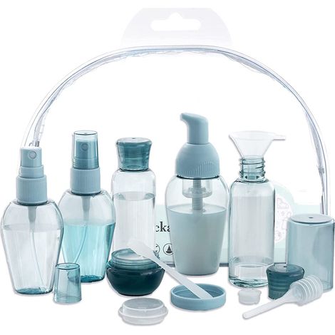 Flacons De Voyage Vide - 100 ml - Étanches - Approuvés TSA - Pour Produits Cosmétiques Et Toilette - Lot De 10 (1/5)