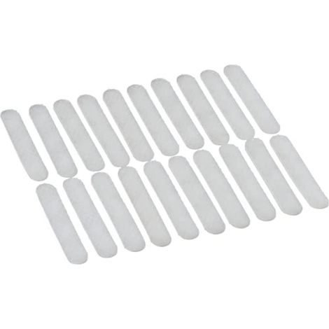 Bandes Anti-glissement - 20 Pièces - Silicone Transparent - Adhérence Renforcée - Pour Cintres Vestiaire - 0,8 x 5 cm