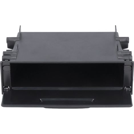 Aufbewahrungsbox für Autoradios, 1 DIN, ABS, schwarz, multifunktional, zur Innenraumorganisation, kompatibel mit Mitsubishi. (1/5)