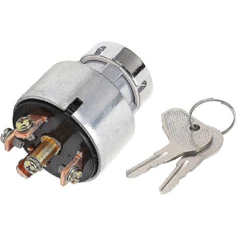Interrupteur de démarrage pour tracteur 66021 55140 en alliage d'aluminium avec 2 clés, compatible avec les tracteurs Kubota M4030 M4700 YEMAA. (1/5)