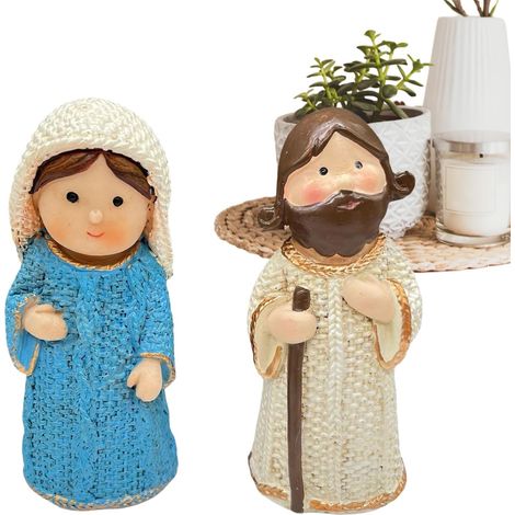 Statue de Marie - Décoration de Bureau Jésus et Kit avec Figurine de Marie (1/5)