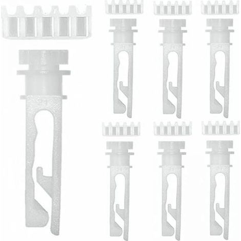 Lot de 6 clips de réparation pour stores verticaux en POM, utilisés pour réparer les stores verticaux, les lamelles et les rideaux, (1/5)