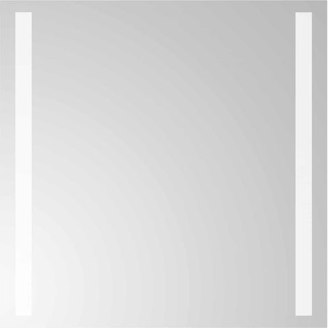 Specchio da bagno LED Trasparente 40 x 40 cm vetro temperato vidaXL (1/4)