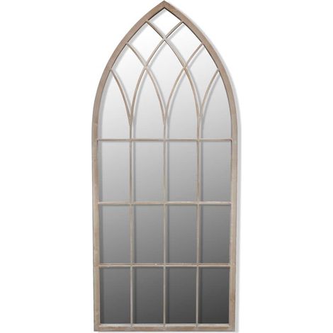 Miroir de jardin d'arche gotique 50x115 cm Intérieur/extérieur