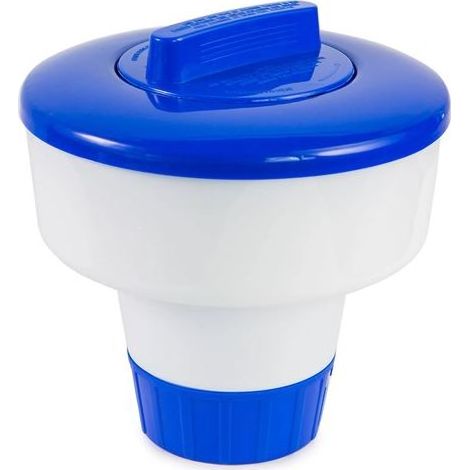 Accessoires de piscine (Bleu) Outils de nettoyage pour piscine extérieure : stérilisateur flottant, comprimé de chlore médical, outil de nettoyage pour spa, distributeur automatique (1/5)