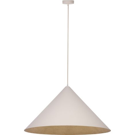 Suspension moderne beige/or VESUVIO Ø70 E27 Sigma (1/2)