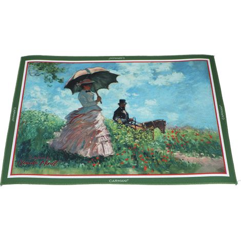 Mantel individual DEBAJO del plato Cuadro de Claude Monet Mantel decorativo Comedor (1/2)