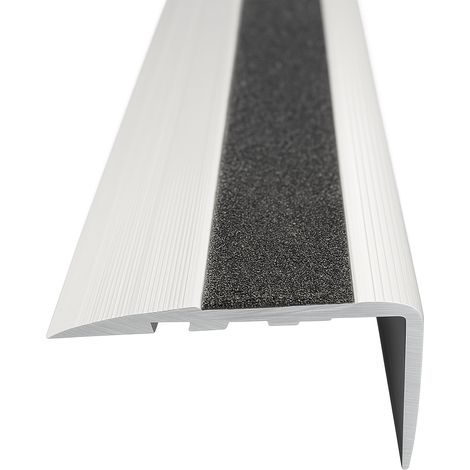 Pack 10 unidades. Cantonera Aluminio 60mm - Antideslizante - Taladrado  21mm alt. 50mm anch. 2m larg. - (1/3)
