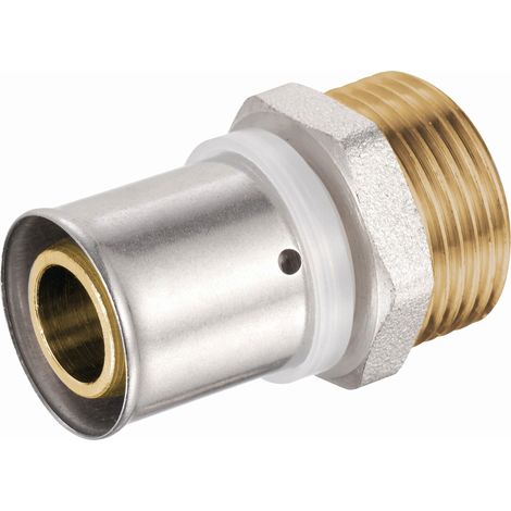 Raccord sertir multicouche Union Ø16 mm, filetage MALE 15x20mm - BOUTTÉ