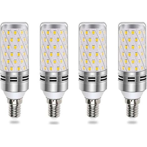 Ampoule LED E14 Mais 16w Blanc Froid 6000k, Équivalent Halogène E14 100w 120w, 1600lm, 360 Lumière, Ac 175