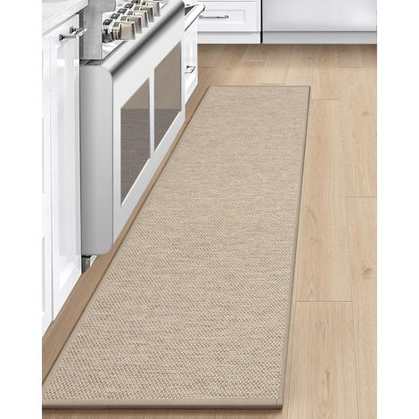 1 Tapis Cuisine 60x180cm, Antidérapant Caoutchouc, Polyester Lavable, Absorption Eau, Pour Couloir Buanderie