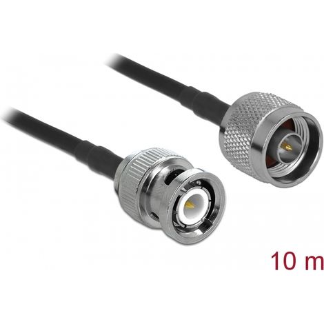 Delock Antena Cable N macho a BNC macho LMR195 10 m