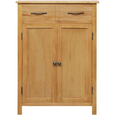 Maison Exclusive - Scarpiera 76x37x105 cm in Legno Massello di Rovere (1/5)