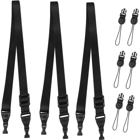 Lot de 3 bandoulières réglables : sangles confortables pour iPad, tour de cou en nylon pour tablette iPad/Samsung, sac à bandoulière pour appareil photo, jumelles, ordinateur portable (1/4)