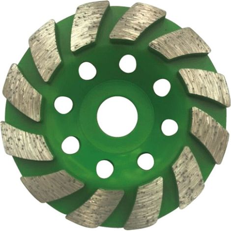 TTIO Premium Meule boisseau diamantée 100 mm x 20 mm Disque de ponçage diamanté pour béton, maçonnerie, pierre (1/5)