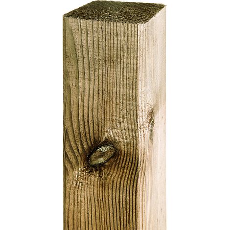 Holzpfosten 7cm x 7cm x 180cm KDI-grün Kantholz Pfosten für Gartenzaun