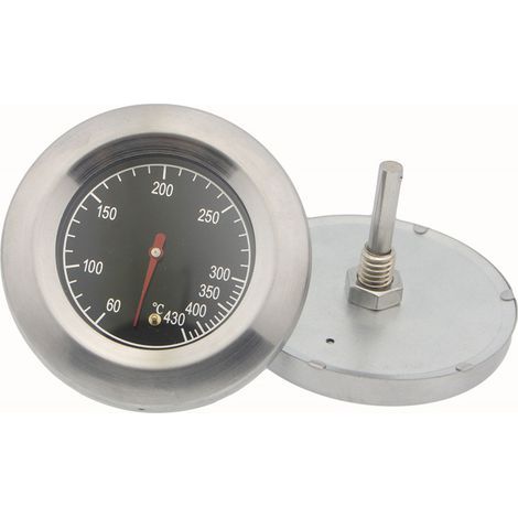 Acier Inoxydable Thermomètre,Métal Thermomètre,Pour Barbecue En Acier Inoxydable Barbecue À Gaz Barbecue,(60°C -430°C) (1/5)