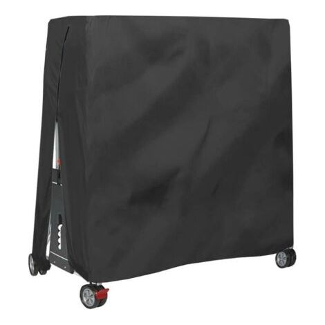QORVA-Housse pour mobilier de jardin,Housse de table de ping-pong extérieure imperméable et anti-poussière Housse de table de ping-pong 165x70x185cm Noir