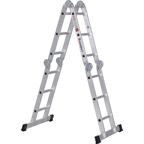Euroline Premium 304 Klappleiter 4x3 Sprossen (1/4)