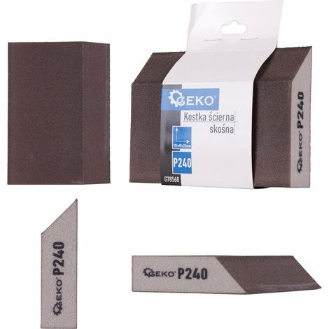 Bloc de ponçage geko p240 dimensions 125x90x25 mm (1/3)