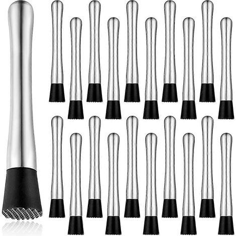 20 pièces pilon pour Cocktails acier inoxydable bar pilon outil Mullers pour boissons glace Crusher maison Bars (1/5)