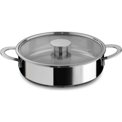 MEPRA Tegame Gourmet Inox Con Coperchio 30 cm