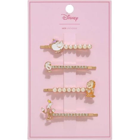 Ensemble de pinces à cheveux La Belle et la Bête Disney (1/2)