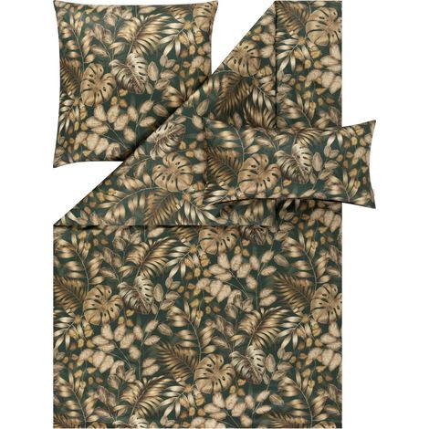 Set di biancheria da letto Estella 2187/580 Yara in raso svizzero, 200x220 cm, 5 pezzi. (1/2)