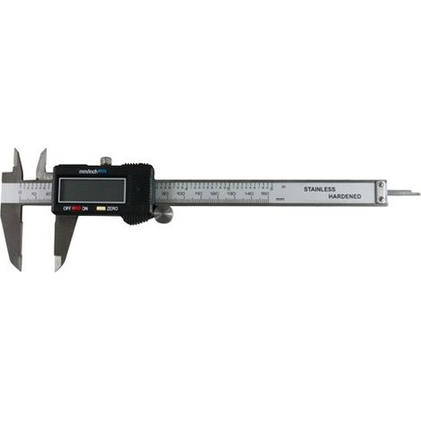 Calibro digitale in acciaio inox con custodia - 150 mm