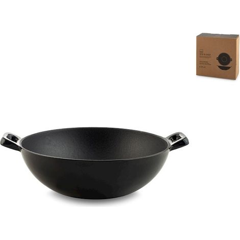 Wok bioclimatique 24 cm en ghisa smaltada con 2 manijas